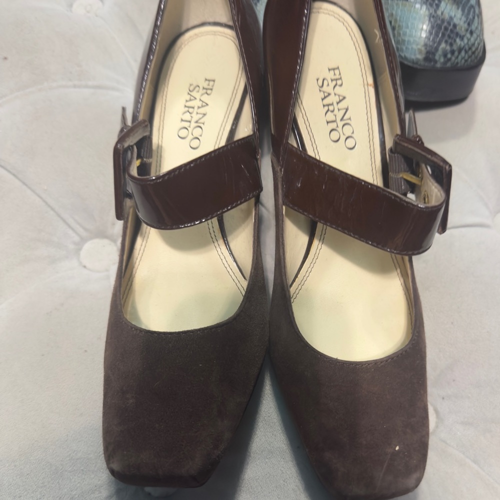Franco Sarto Dark Brown Heels